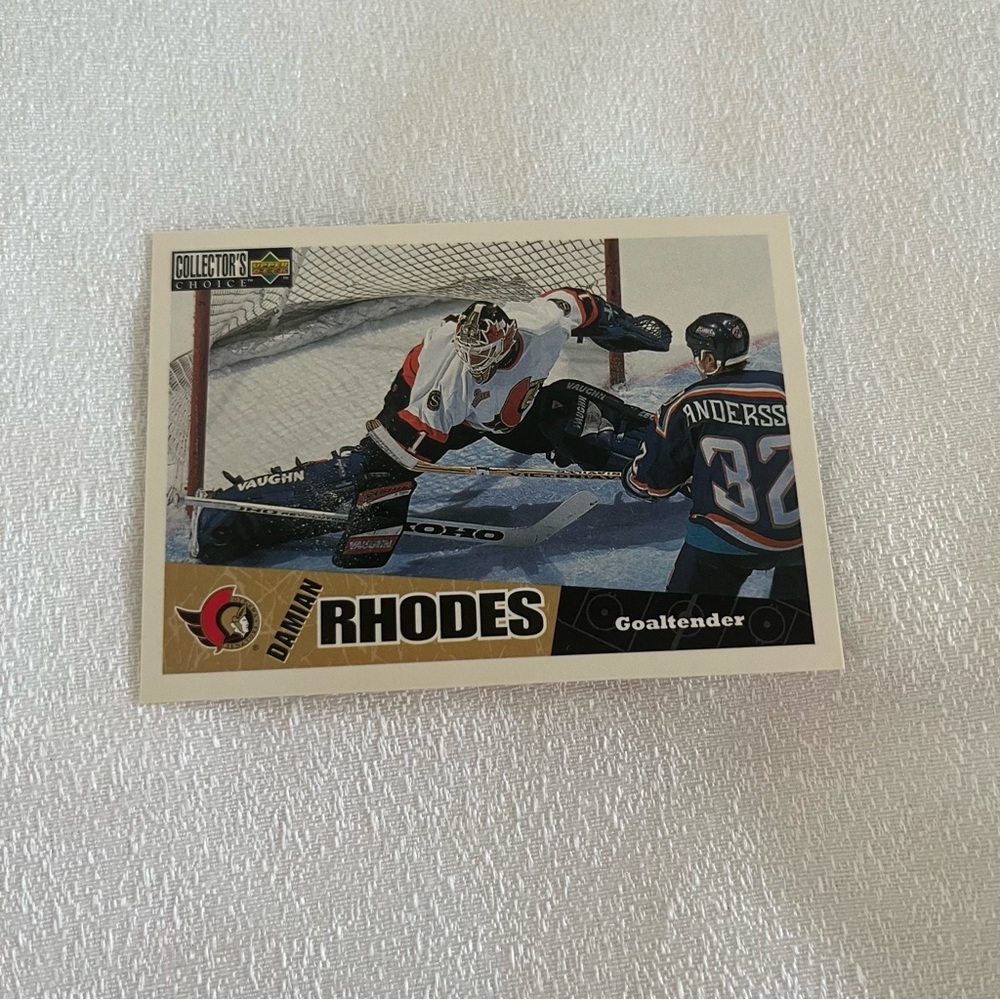 186 Darrin Rhodes Goaltender Hockey Card